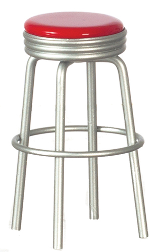 1950 Style Red Stool